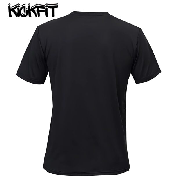 Kickfit Dri-Fit Crew Neck Shirt (Black) - Image 4