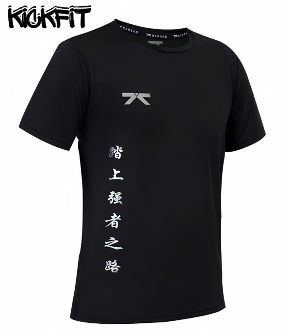 Kickfit Dri-Fit Crew Neck Shirt (Black) - Image 3