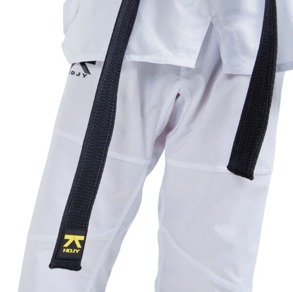 Kickfit "Fighter" Kyorugi Ultra Light Uniform (Black V-Neck) - Image 9
